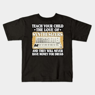 Funny Analog Synthesizer Quote Synths Modular ADSR Kids T-Shirt